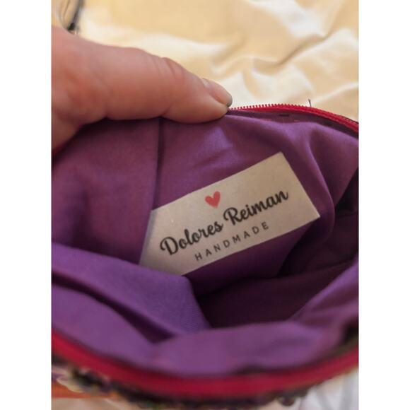 Dolores Reiman Y2K Handmade‎ Beaded Butterfly Purse | Boho Art Bag - Picture 3 of 8